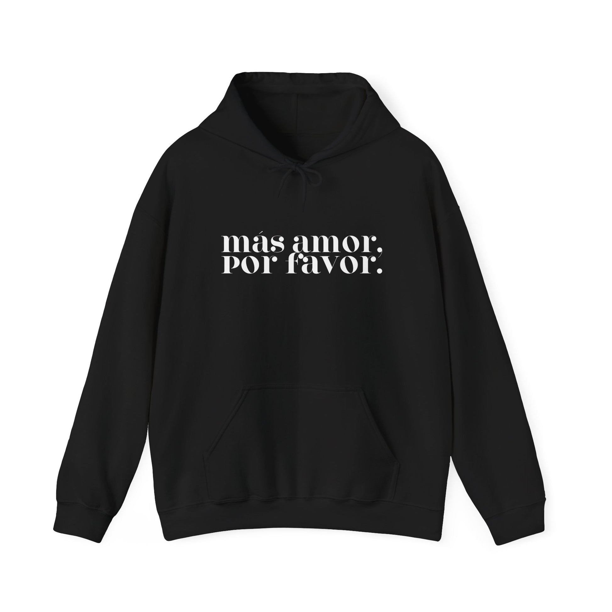 Más Amor, Por Favor - white font