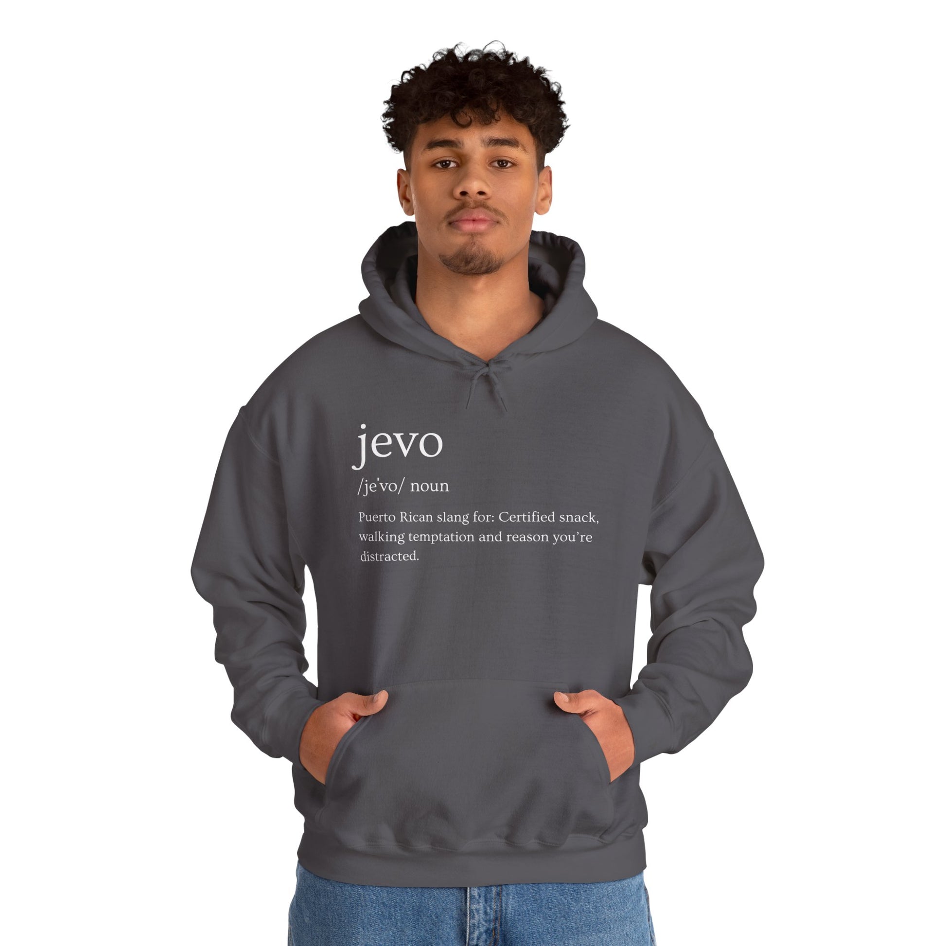 Jevo Hoodie - white font