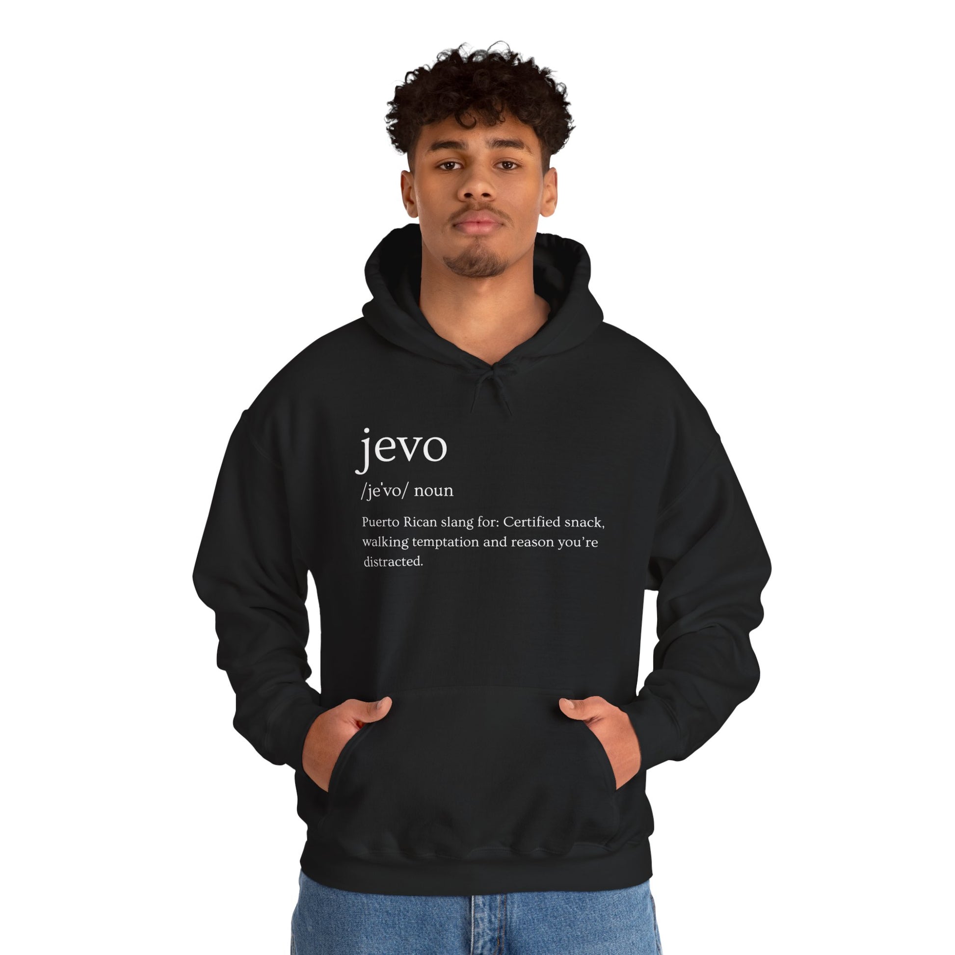 Jevo Hoodie - white font