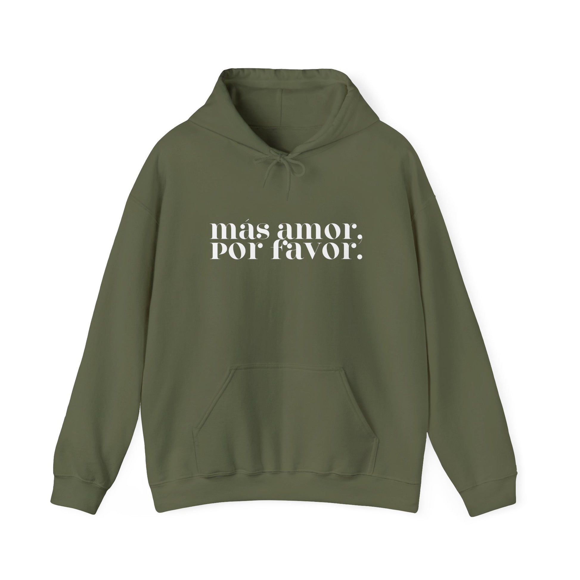 Más Amor, Por Favor - white font