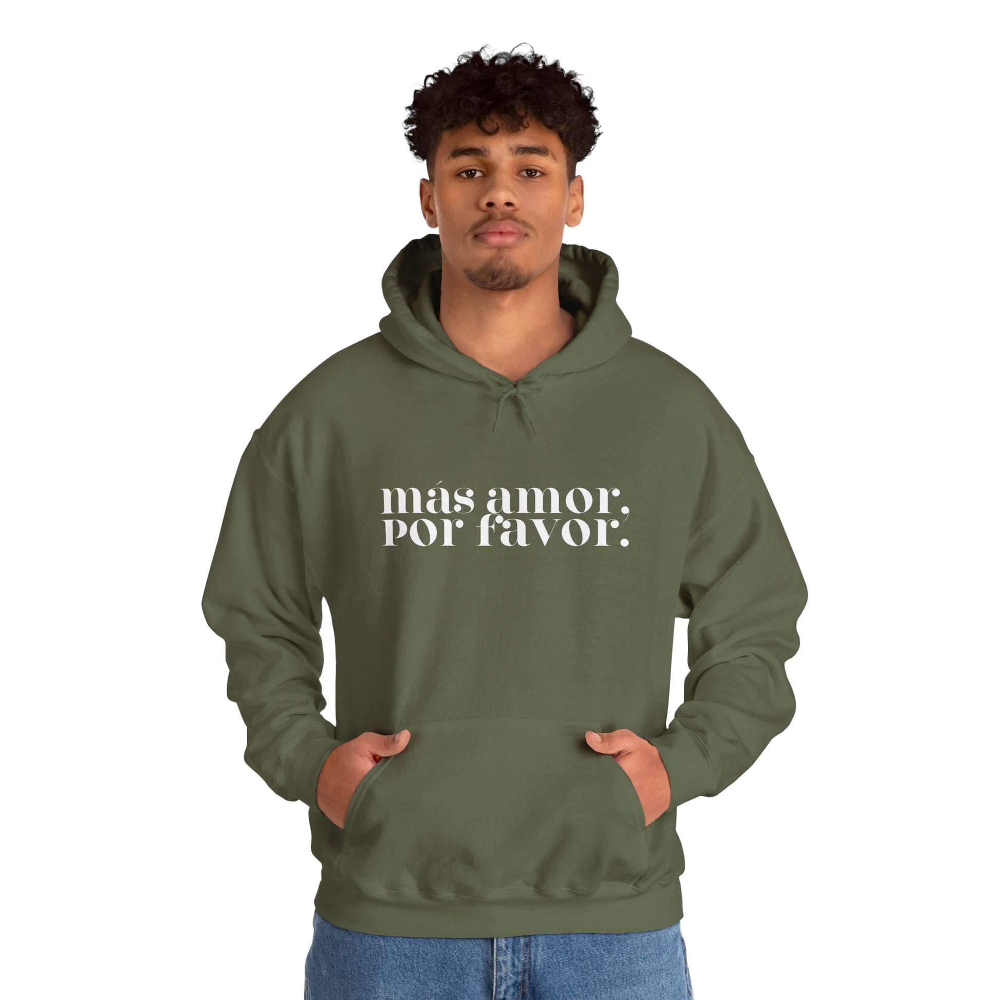 Más Amor, Por Favor - white font